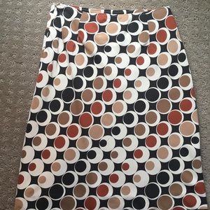 Banana Republic A-line silk skirt